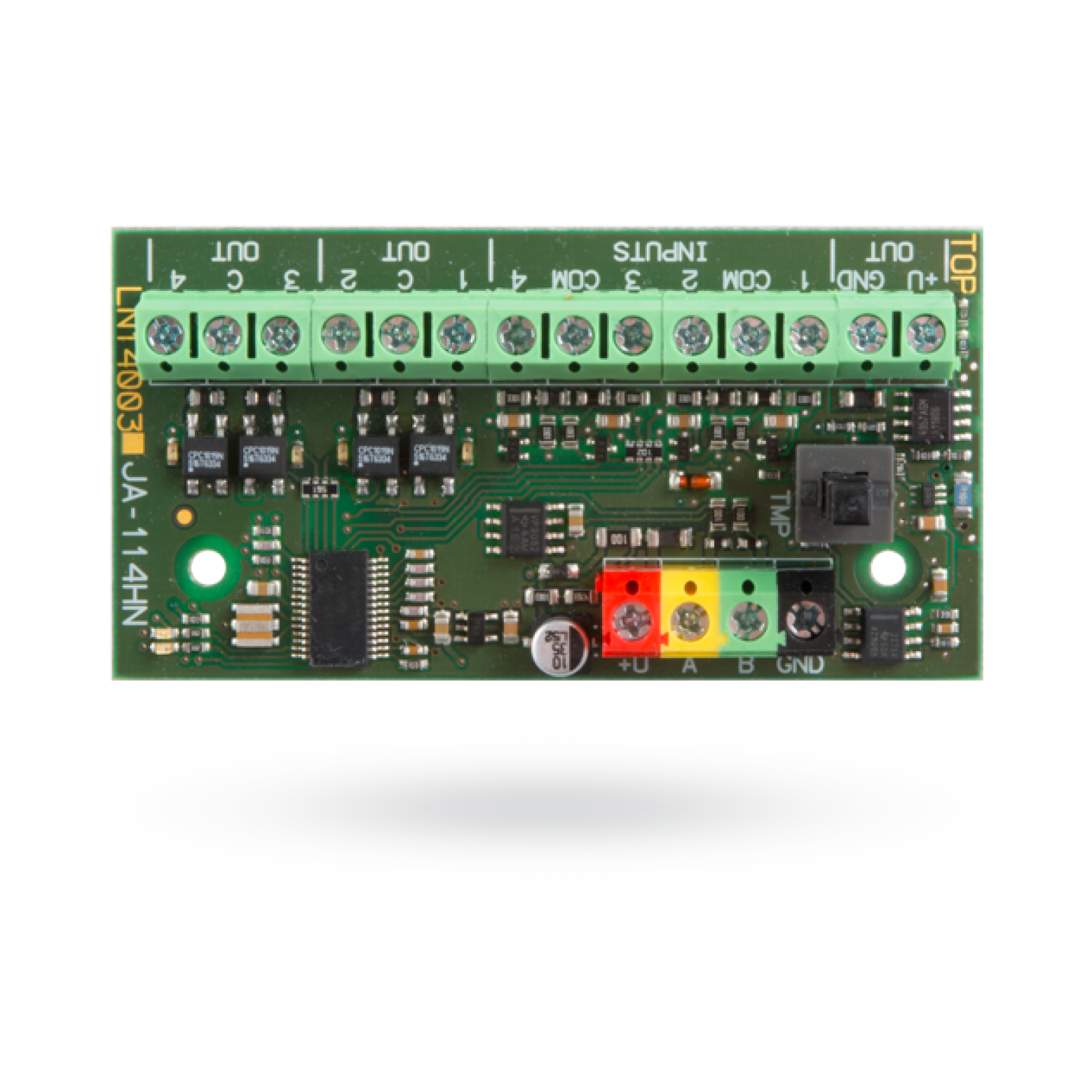 Jablotron JA-114HN Module terminal BUS câblé avec 4 entrées et 4 sorties Jablotron JA-114HN Module terminal BUS câblé avec 4 entrées et 4 sorties