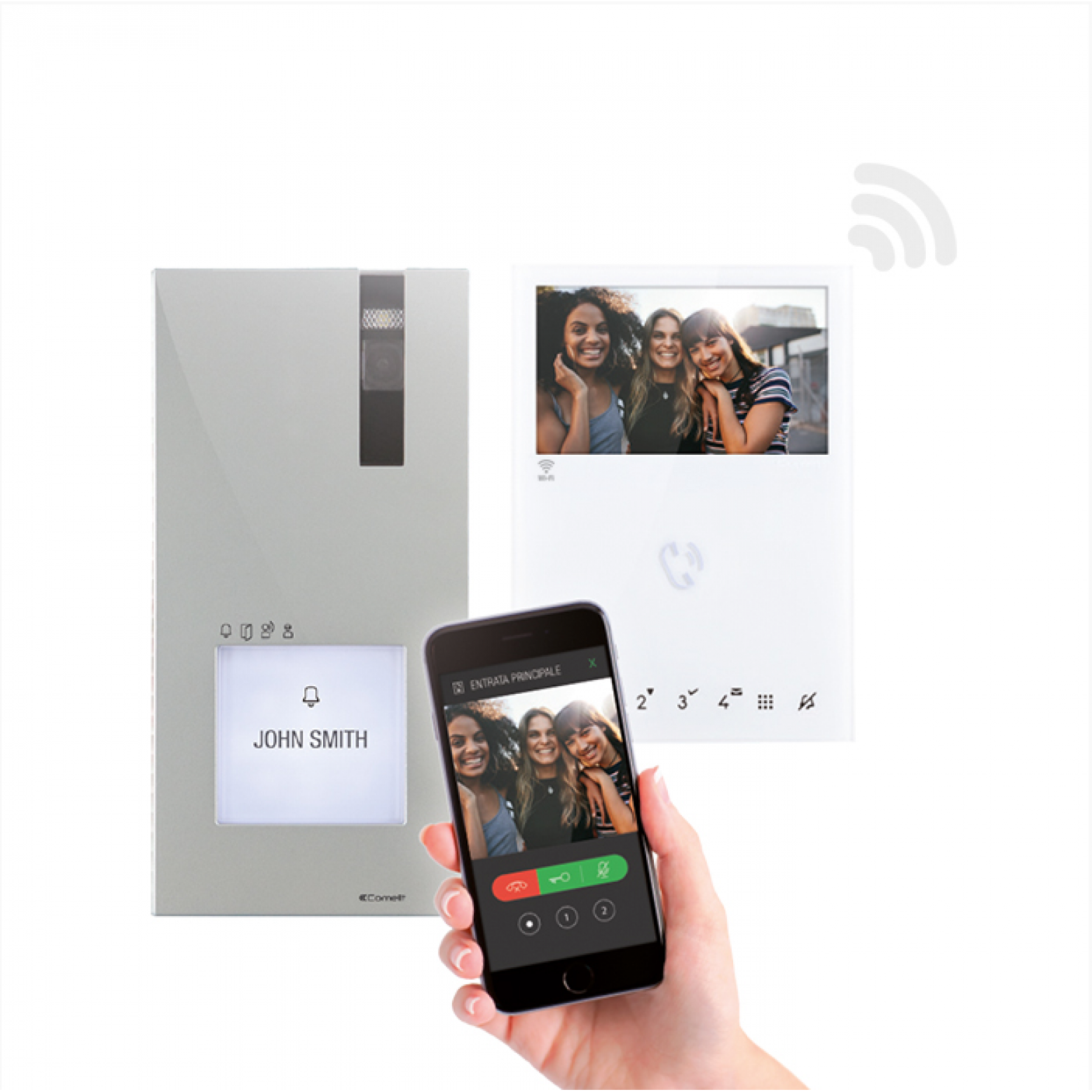 Comelit 8451V Quadra Kit Mini Kit Mains Libres Wifi Comelit 8451V Quadra Kit Mini Kit Mains Libres Wifi