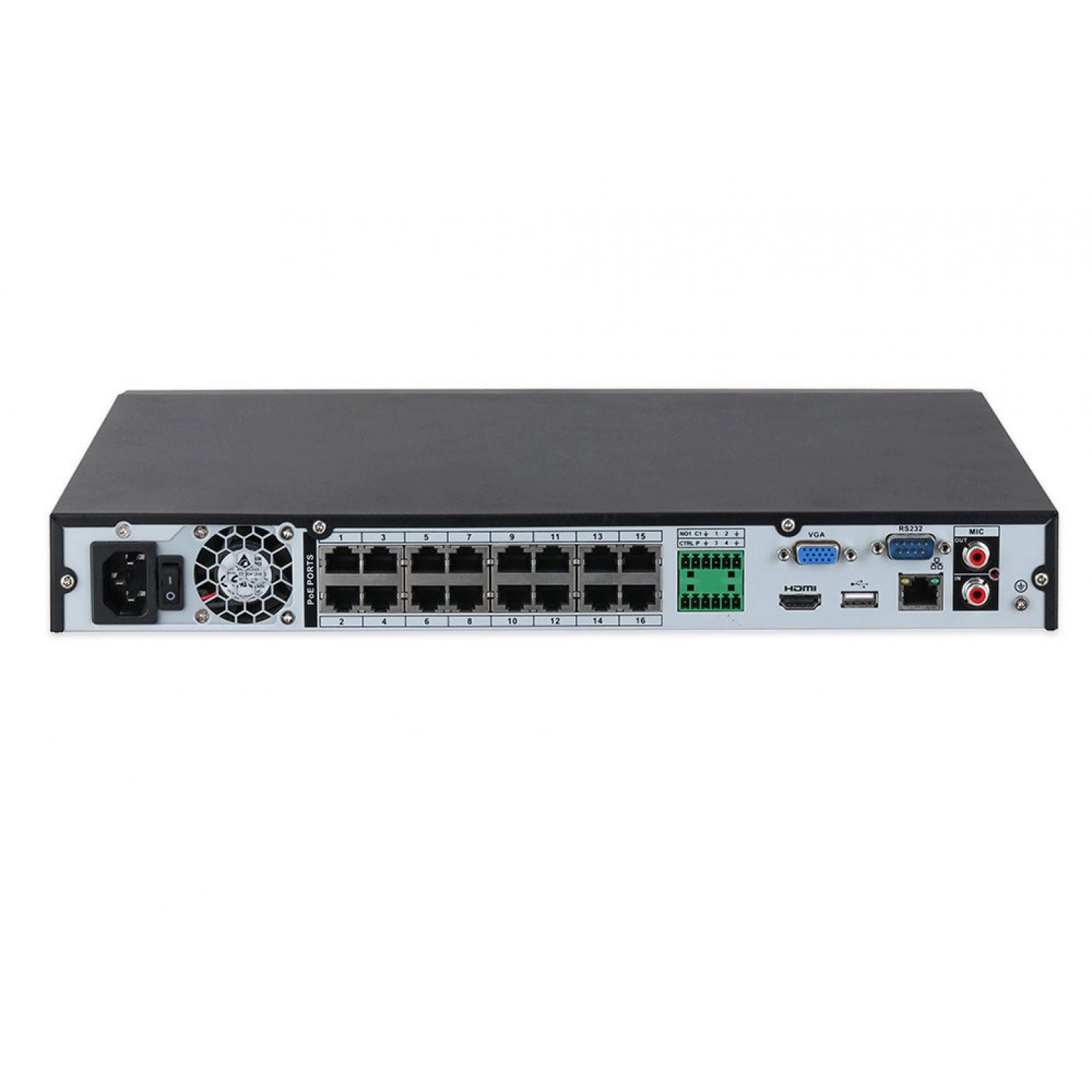 Dahua NVR5432-16P-EI - WizSense - Enregistreur vidéo sur IP - 16x PoE - 32 caméras IP Dahua NVR5432-16P-EI - WizSense - Enregistreur vidéo sur IP - 16x PoE - 32 caméras IP