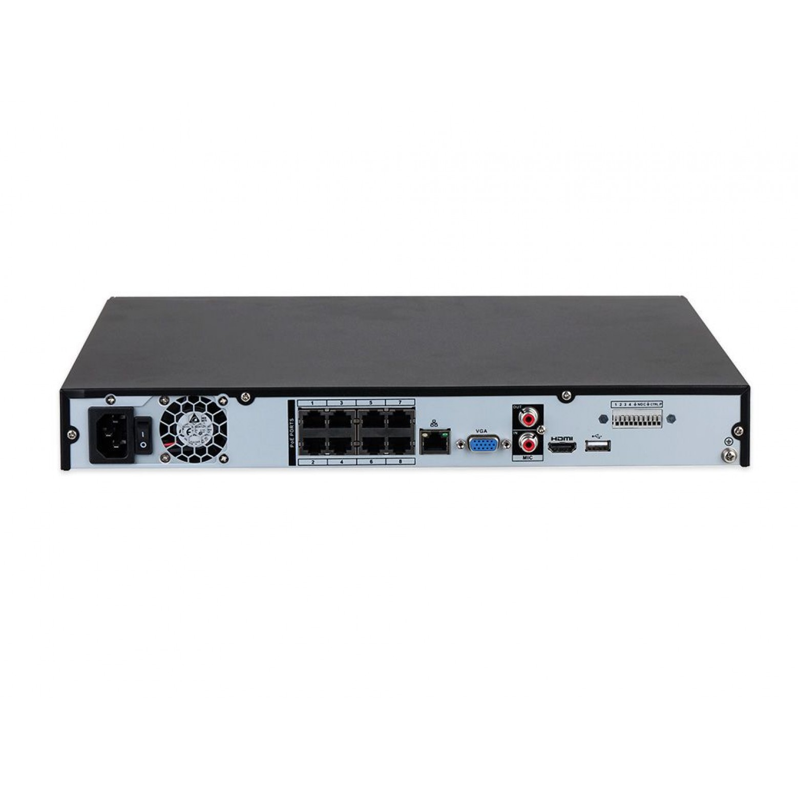 Dahua NVR4208-8P-EI - WizSense - Enregistreur vidéo sur IP - 8x PoE - 8 caméras IP Dahua NVR4208-8P-EI - WizSense - Enregistreur vidéo sur IP - 8x PoE - 8 caméras IP