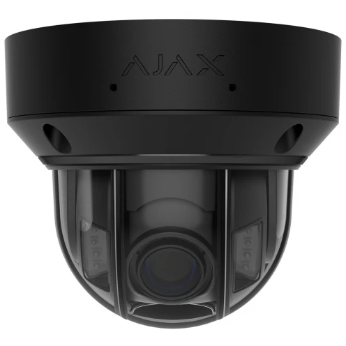 Ajax Systems - Dome - Varifocale 2,8-12 mm - 8 mégapixels - Caméra IP - Éclairage hybride - Noir