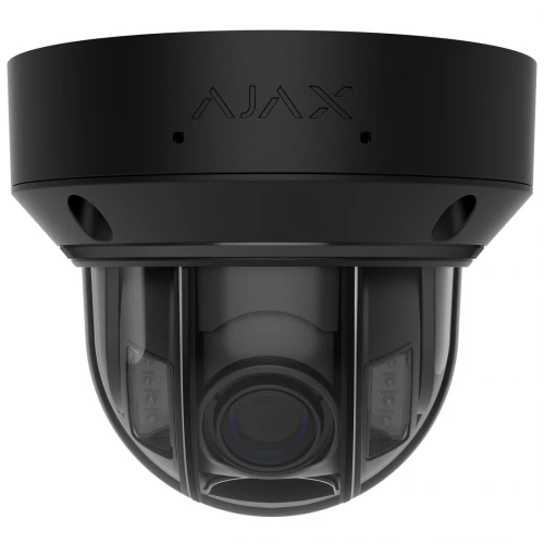 Ajax Systems - Dôme - Varifocal 2.8-12mm - 5 mégapixels - Caméra IP - Éclairage hybride - Noir