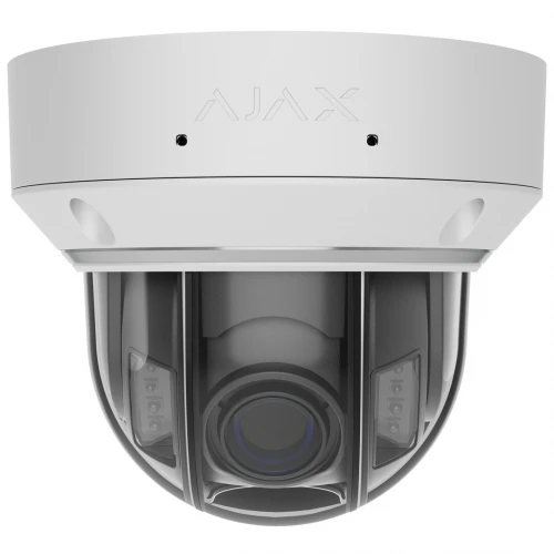 Ajax Systems - Dome - Varifocale 2,8-12 mm - 8 mégapixels - Caméra IP - Éclairage hybride - Blanc