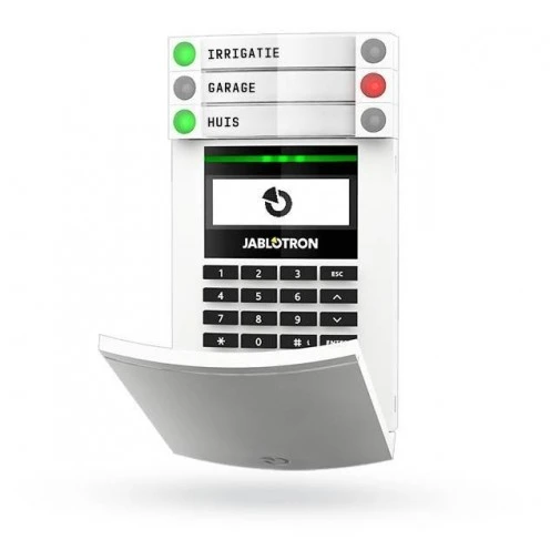 Panneau de commande sans fil Jablotron JA-154E avec écran LCD, clavier et RFID