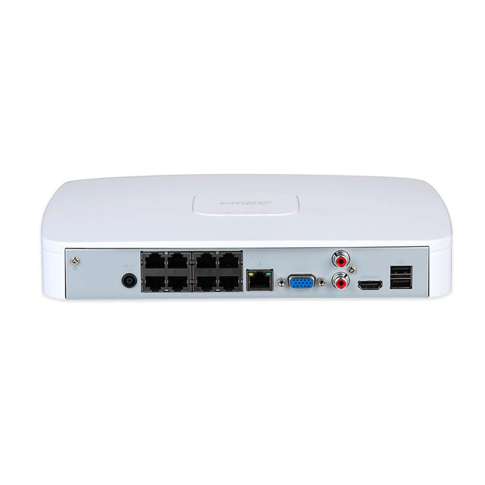 Dahua NVR4108-8P-EI - WizSense - Enregistreur vidéo sur IP - 1x LAN - 8x PoE - Convient pour 8 caméras IP