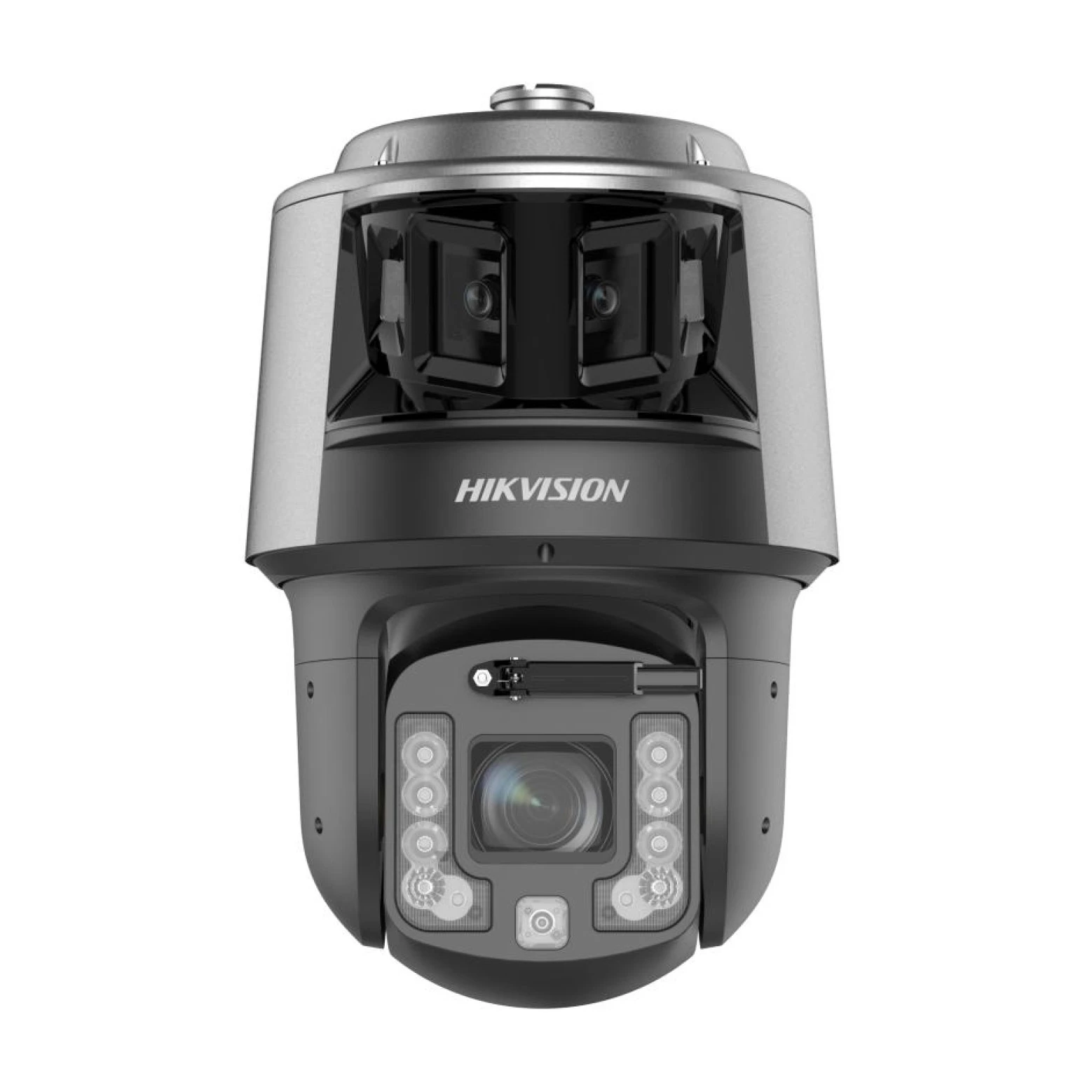 Hikvision DS-2SF7C442MXG2/LM-EL(W)(Y)/26 – Caméra panoramique TandemVu 6 MP – Caméra PTZ DeepinViewX 4 MP – Zoom optique 42× – IR 400 m – Suivi automatique 3.0