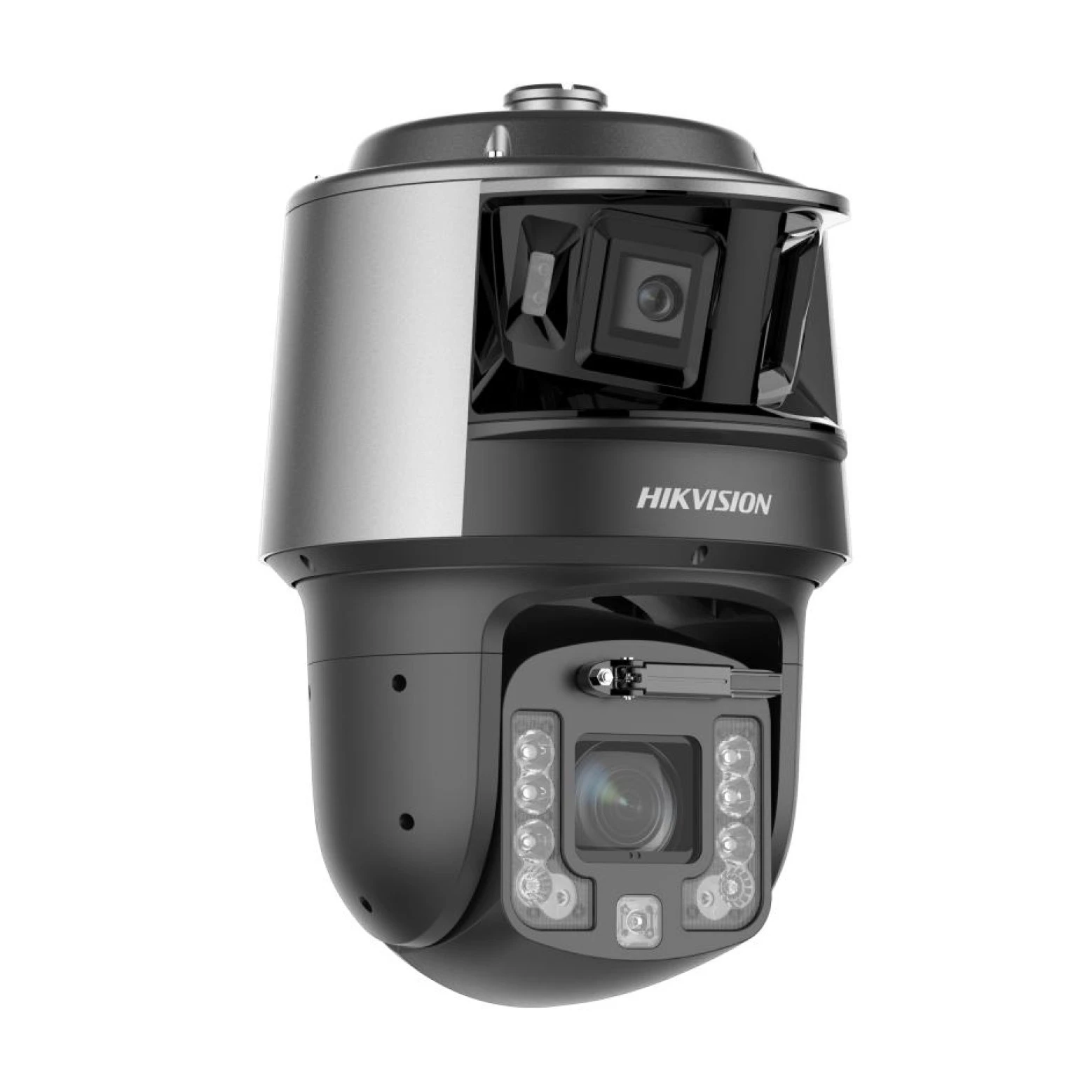 Hikvision DS-2SF7C442MXG2/LM-EL(W)(Y)/26 – Caméra panoramique TandemVu 6 MP – Caméra PTZ DeepinViewX 4 MP – Zoom optique 42× – IR 400 m – Suivi automatique 3.0