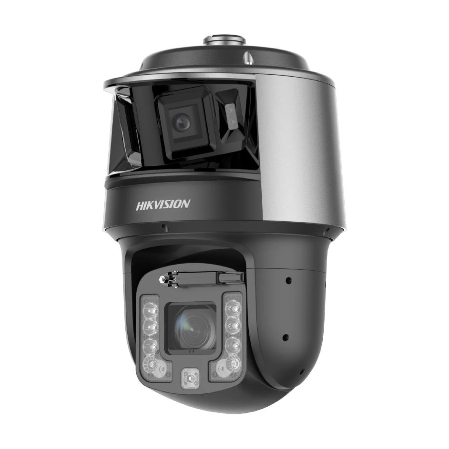 Hikvision DS-2SF7C442MXG2/LM-EL(W)(Y)/26 – Caméra panoramique TandemVu 6 MP – Caméra PTZ DeepinViewX 4 MP – Zoom optique 42× – IR 400 m – Suivi automatique 3.0