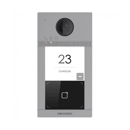 Hikvision DS-KV8113-WME1, 1 bouton poussoir de sonnerie, interphone avec éclairage IR