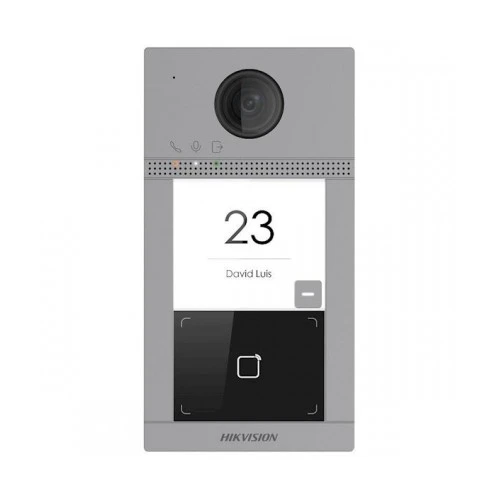 Hikvision DS-KV8113-WME1, 1 bouton poussoir de sonnerie, interphone avec éclairage IR