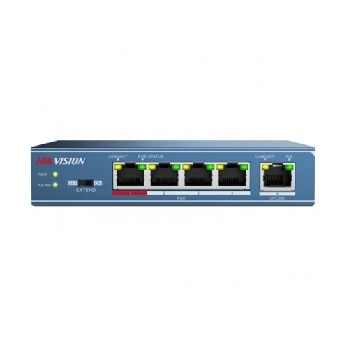 Hikvision DS-3E0505P-E, 5 ports, 4x PoE, Gigabit non géré