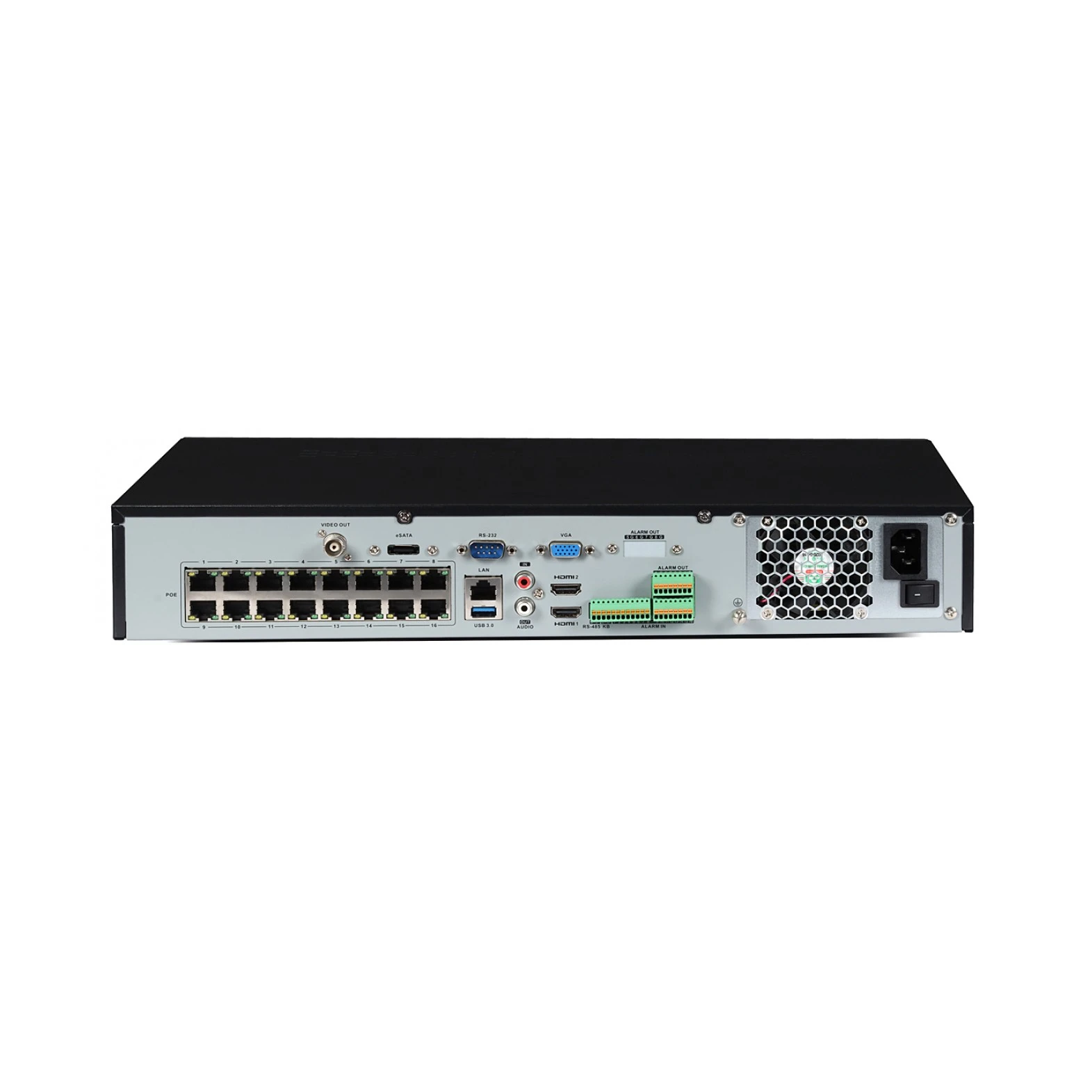 Hikvision DS-7716NXI-I4/16P/S - AcuSense - NVR - 16 canaux - enregistreur 4K - jusqu'à 12mp - 4x SATA - 16x PoE