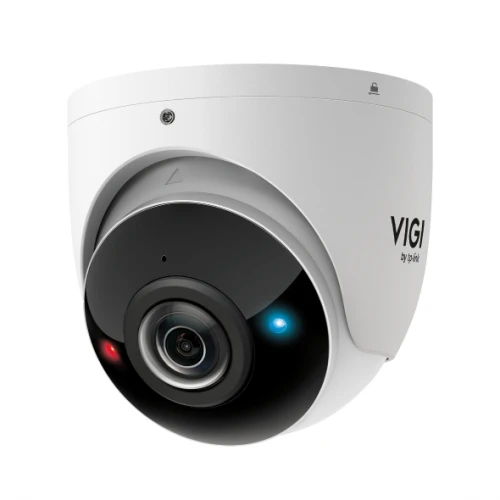 VIGI By TP-link- InSight S485PI - 8 MP - IR - Panoramique - IA - Caméra dôme - avec dissuasion active - Blanc
