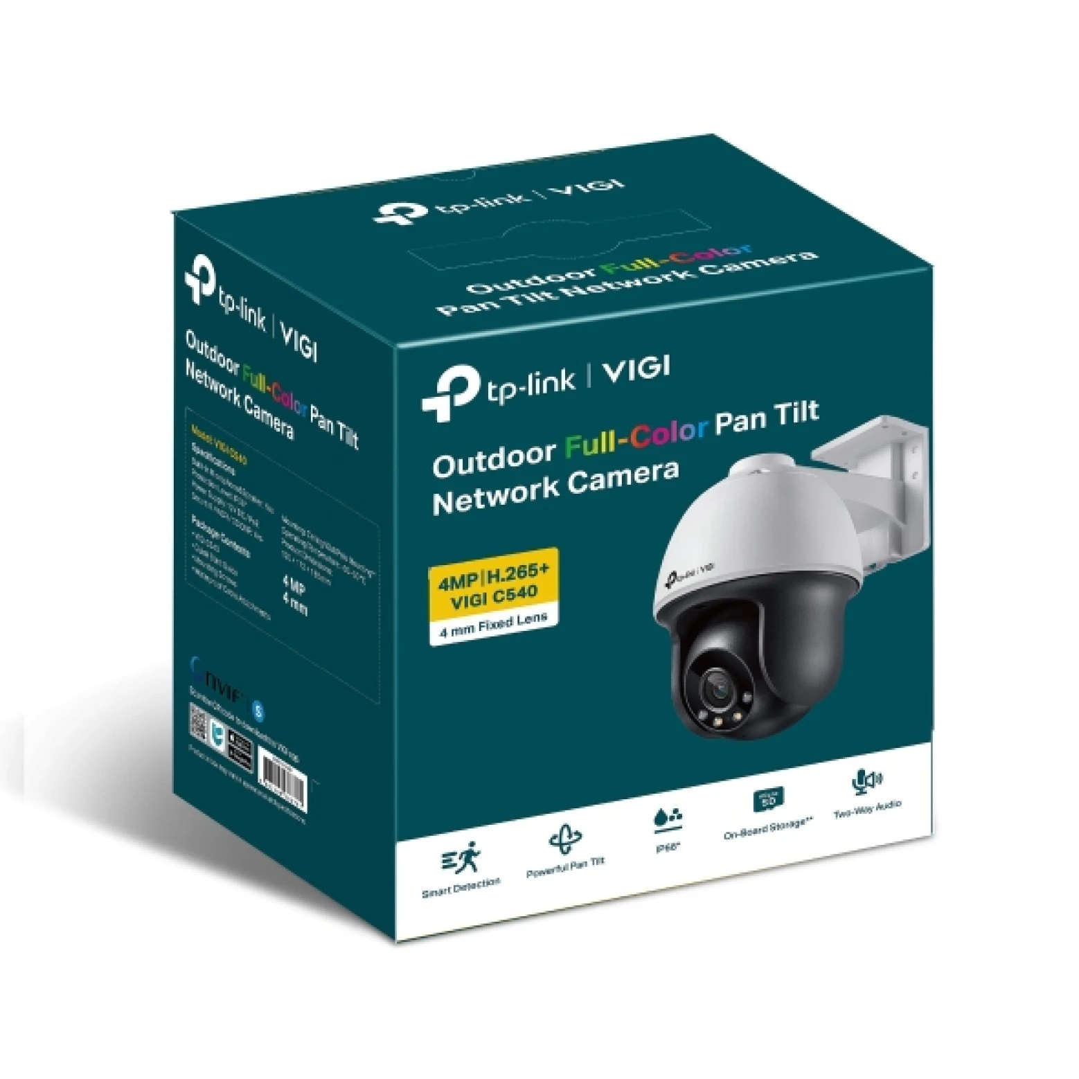 VIGI By TP-link - C540SI - 4 MP - ColorPro - Caméra panoramique et inclinable - Blanche
