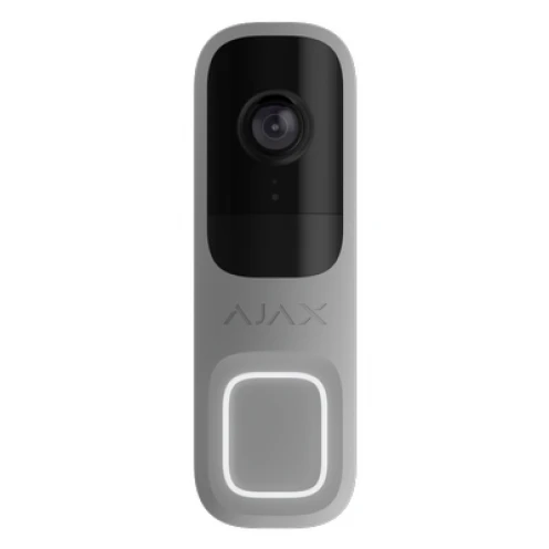 AJAX Doorbell 4 MP Camera with built-in AI and PIR Sensor Grey (Sonnette de porte AJAX 4 MP avec caméra intégrée et capteur PIR)
