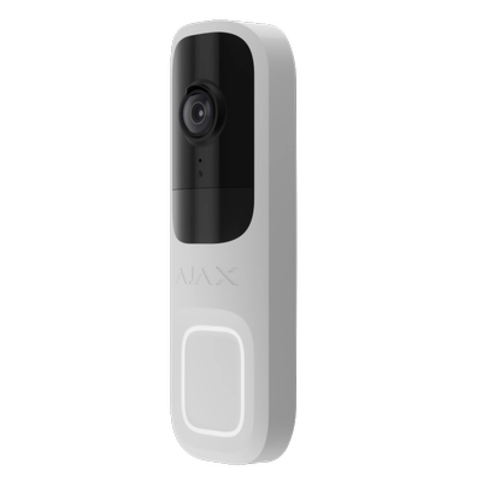 AJAX Doorbell 4 MP Camera with built-in AI and PIR Sensor White (Sonnette de porte AJAX 4 MP Caméra avec IA intégrée et capteur PIR)