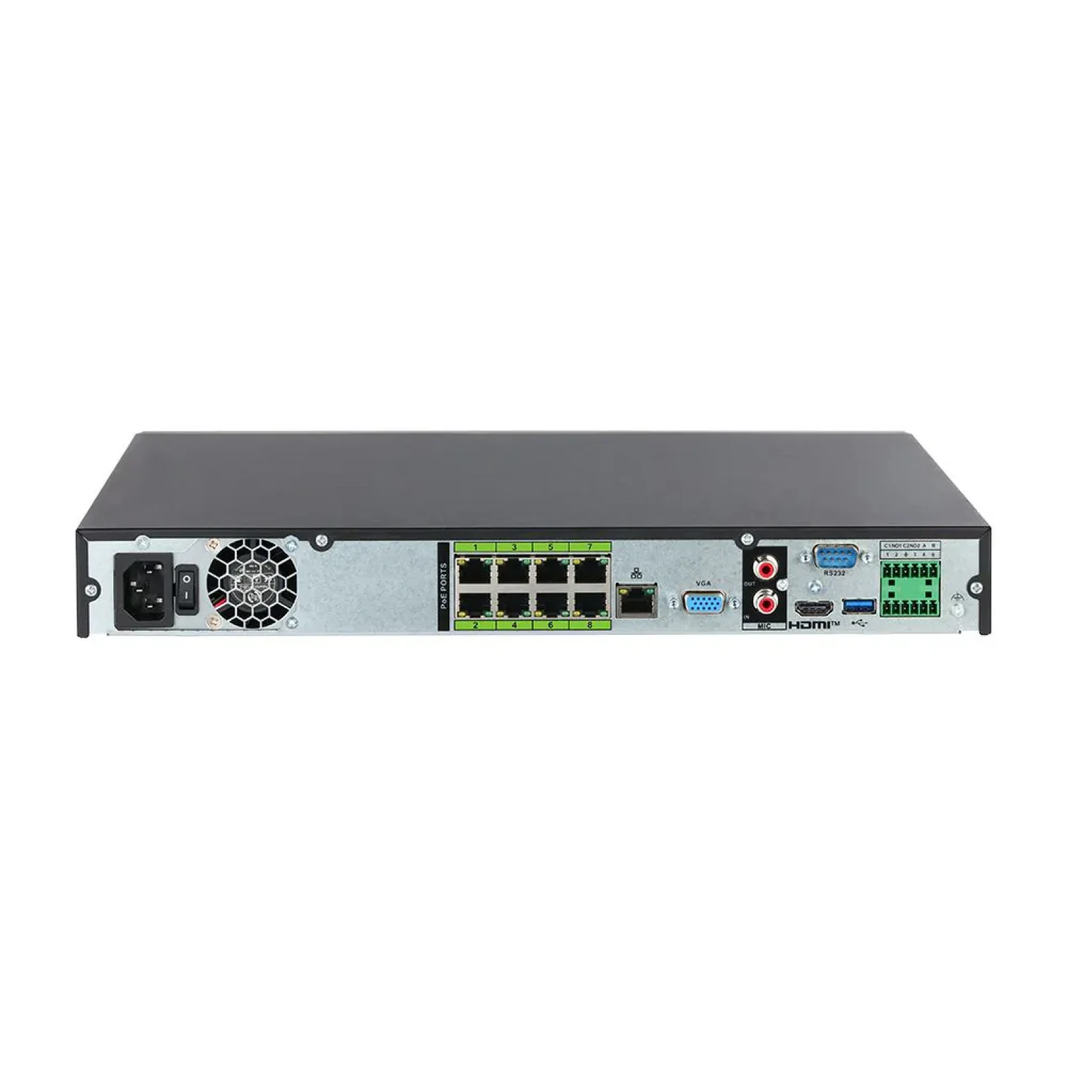 Dahua NVR5208-8P-XI/Pro – NVR IA 8 canaux 1U avec 8 ports PoE et analyse WizMind Pro