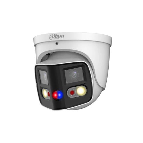 Dahua IPC-PDW3849P-A180-AS-PV  - WizSense - Panorama 180° degrés - Tioc - Double-Lentille - Tourelle - 8Mp - Wit
