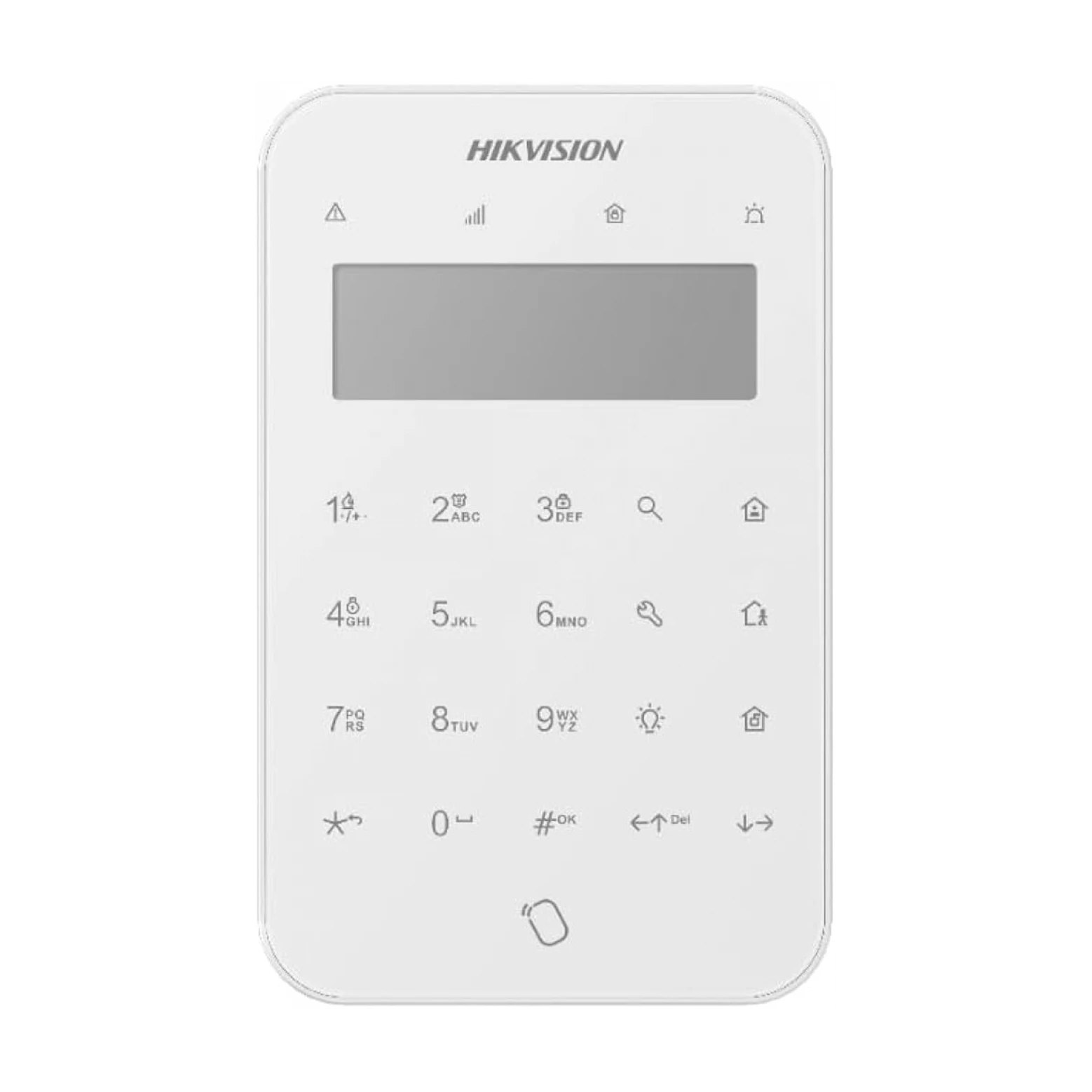Hikvision DS-PK1-LT-WE Clavier LCD sans fil avec fonction d'étiquetage Blanc