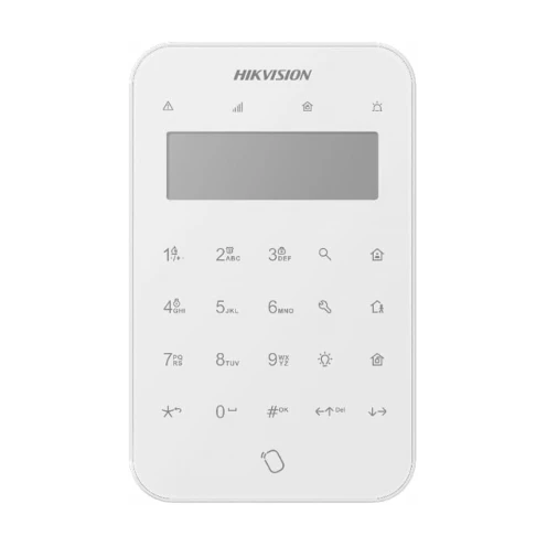 Hikvision DS-PK1-LT-WE Clavier LCD sans fil avec fonction d'étiquetage Blanc